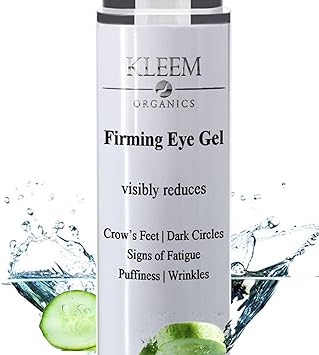 Kleem Organics Anti Wrinkle Eye Gel for Dark Circles Puffy eyes with Peptides and Niacinamide that Reduces Eye Bags Crows Feet Fine Lines Sagginess Natural Organic Under Eye Gel for Wrinkles 15ml - Image 1