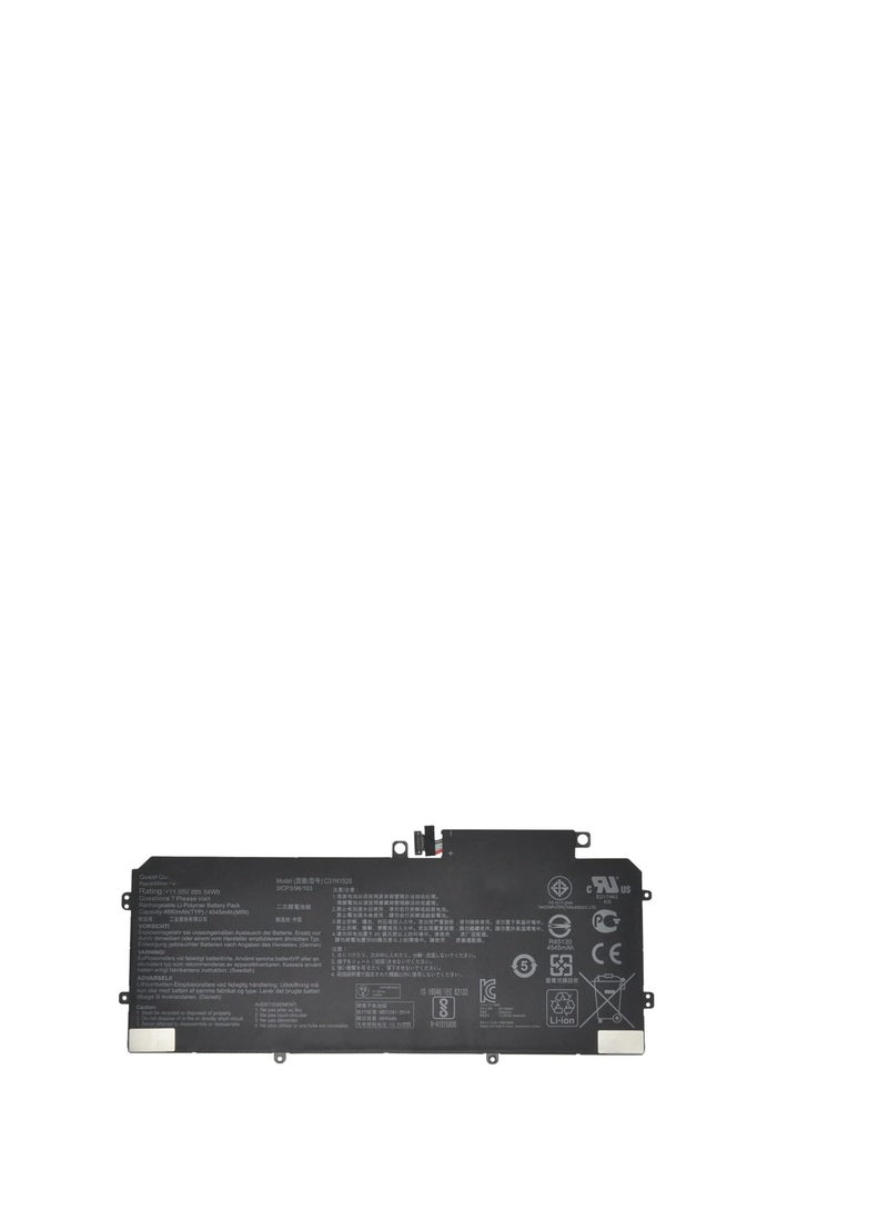 Terabyte C31N1528 Laptop Battery for Asus ZenBook Flip UX360 UX360C UX360CA UX360UA UX360CA-C4008T C4028T C4041T FC060T UBM1T UX360UA-1A 1B 1C Series 3ICP3/96/103 0B200-02080100 0B200-00730200 - Image 1
