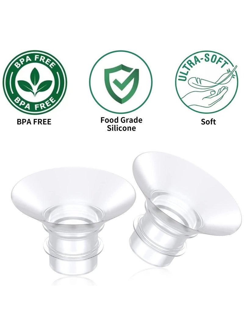 4pcs 17mm 19mm Inserts for momcozy S9 S12 S9pro S12pro Lansinoh Bellababy Pump Parts Replace Wearable Breast Pump Shield Insert to Reduce 24mm Down to 17mm 19mm - Image 4