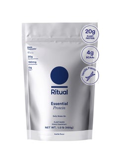 Health & Household Ritual 18+ Vegan Protein Powder With Bcaa: 20G Organic Pea Protein From Regenerative Farms In Usa, Gluten Free, Plant Based, Sugar Free, Dairy Free, Hand-Crafted Vanilla, 1Lbs  - Image 1