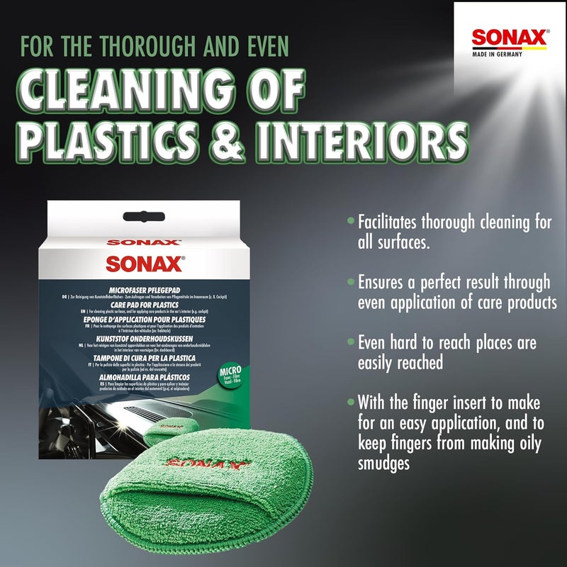 SONAX Microfiber Care Pad for Plastics and Interior - Image 2