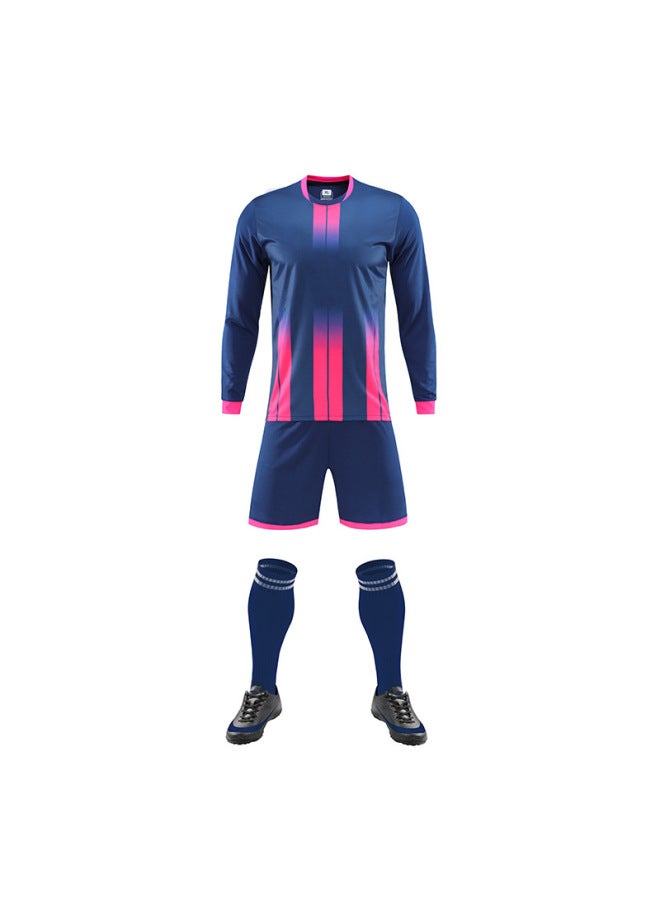 Long-sleeved Football Suit Suit For Boys And Girls School Games Performance Suit Training Suit Quick-drying Jersey