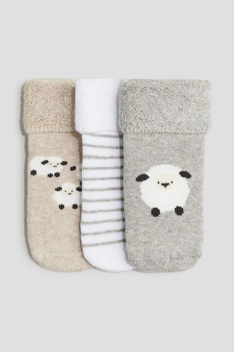 H&M 3-Pack Terry Socks
