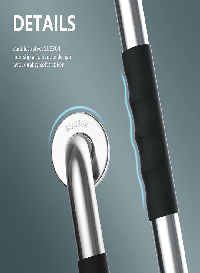 Boniry Stainless Steel Safety Grab Bar with Non-Slip Grip | Wall-Mounted Handrail for Bathroom and Toilet | Secure Support for Elderly, Disabled & Mobility Assistance (Gold, Pack of 1) - Image 3