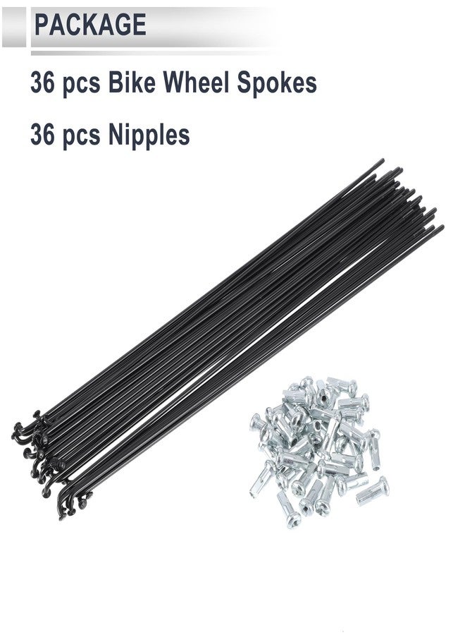 RATCHROLL 1 Set Universal Bicycle Spokes 13G 247mm Length Bike Wheel Spokes Nipple Black 45 Steel - Image 4
