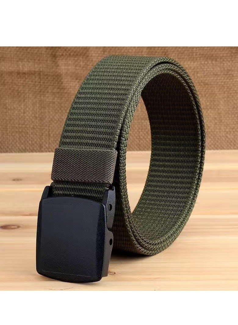 Heavy Duty Nylon Waist Belt Metal-free Belt Combat Training Waistband,Green - Image 4