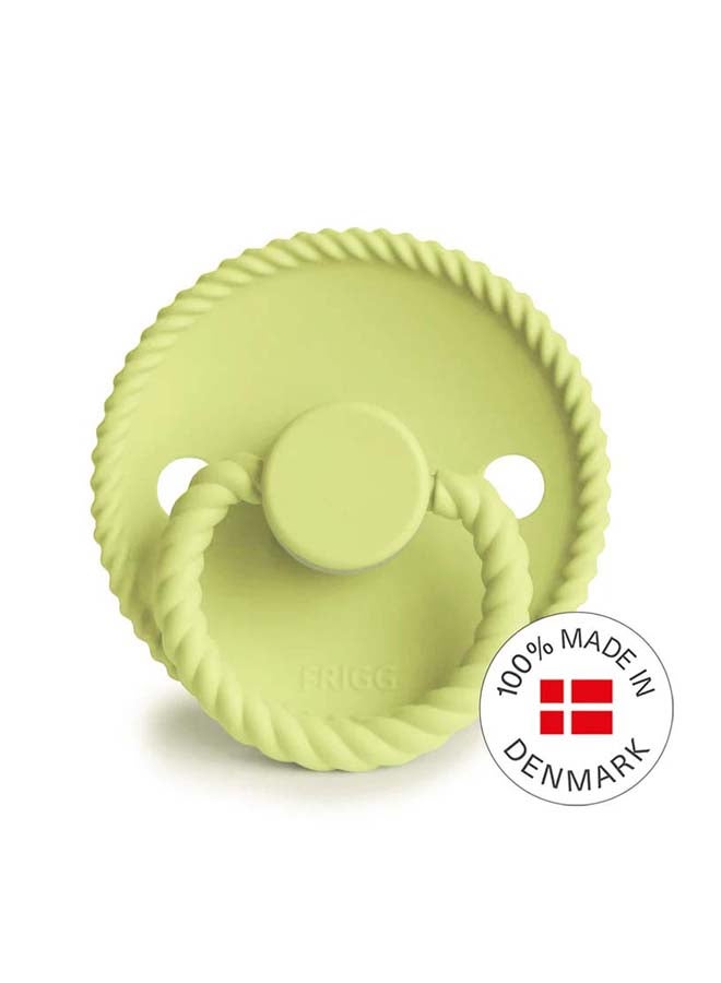 FRIGG Rope Silicone Baby Pacifier 0-6M 1-Pack Green Tea - Size 1