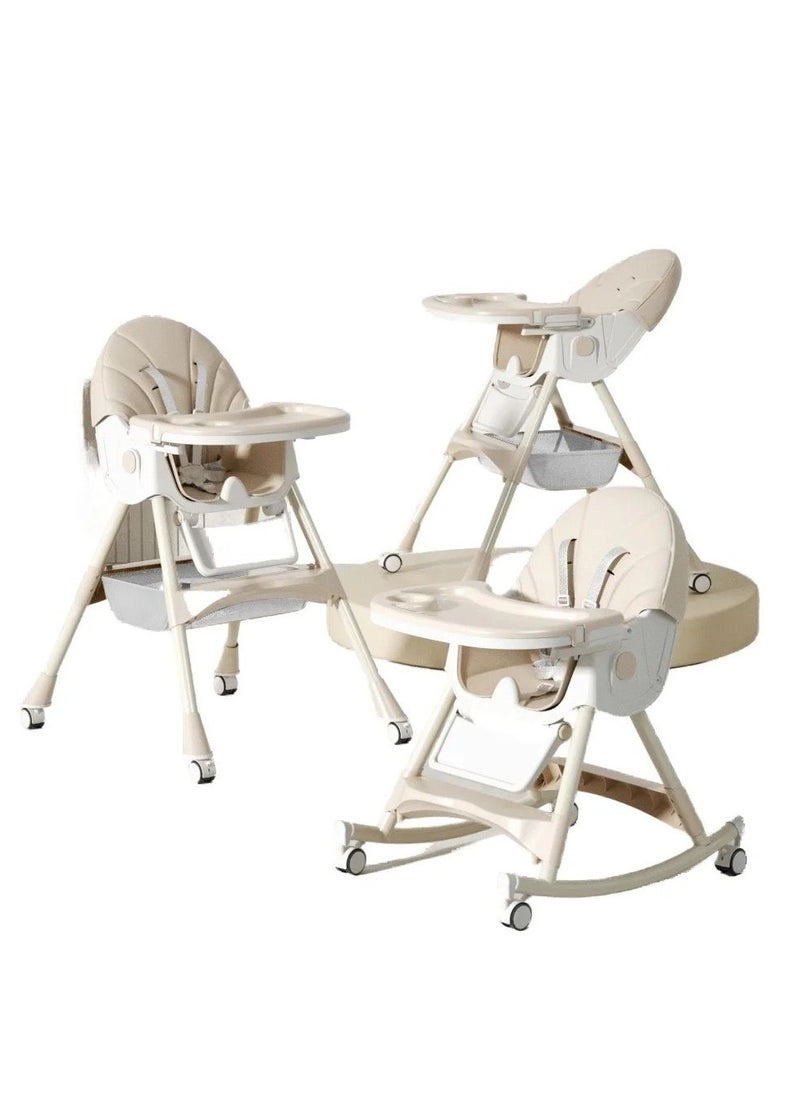 DEHKAH 4 In 1 Dining Chair With Wheels  - Image 1