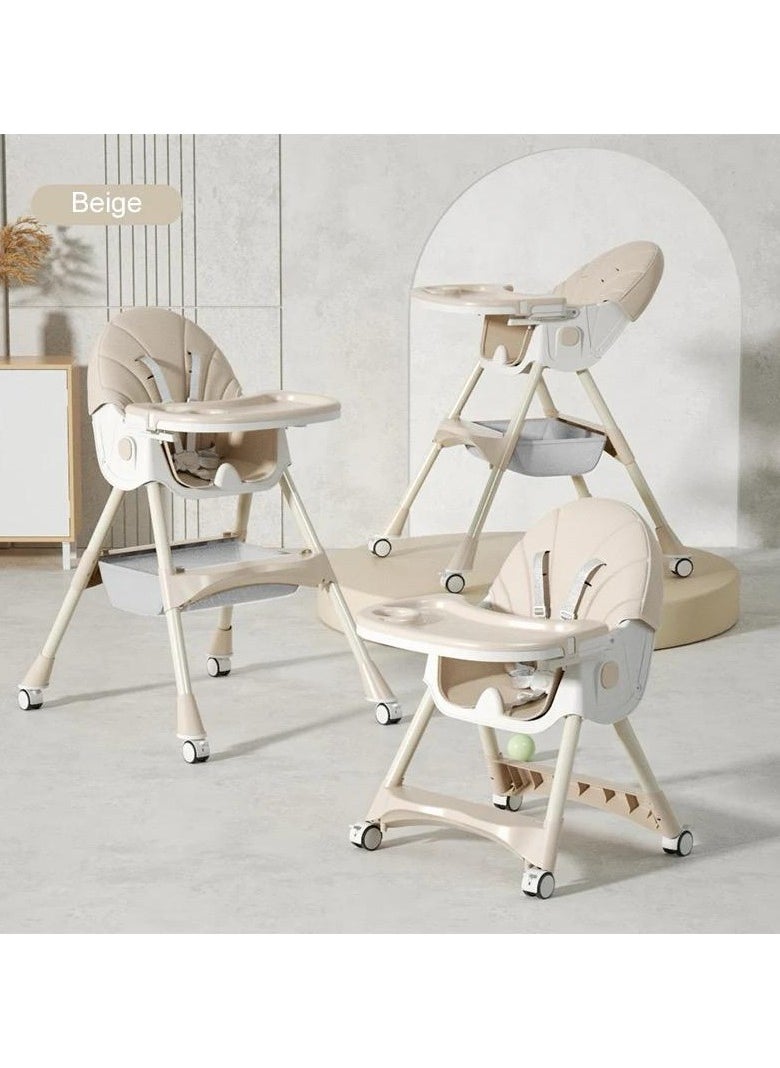 DEHKAH 4 In 1 Dining Chair With Wheels  - Image 2