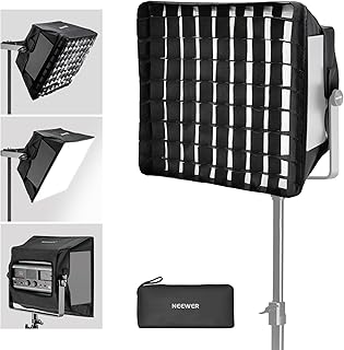 Neewer Neewer NEEWER Upgraded Softbox Diffuser for RGB1200 LED Video Light Panel, 14.6"x13.6"/37x34.5cm Foldable with - Image 1