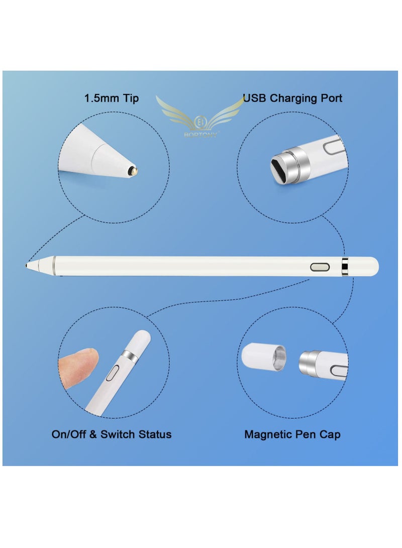 BORTONY Rechargeable Stylus Pen for All iPhone and iPad/iPad Mini/iPad Air/iPad Pro - Image 5