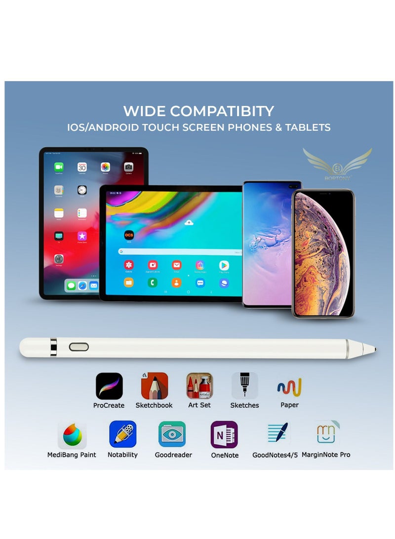 BORTONY Rechargeable Stylus Pen for All iPhone and iPad/iPad Mini/iPad Air/iPad Pro - Image 3