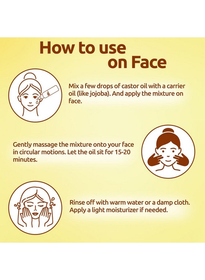 كازيما زيت الخروع البكر الممتاز المعصور على البارد لنمو الشعر | يرطب البشرة ويقلل التجاعيد | زيت الخروع النقي بنسبة 100% المعصور على البارد للبشرة والشعر | 200 مل - Image 3