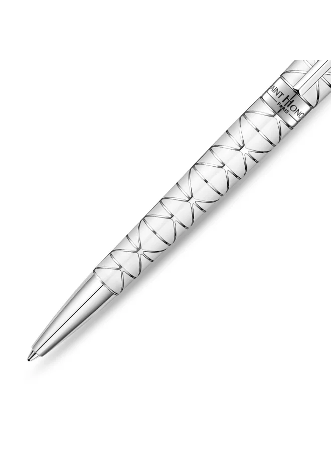 سانت هونور Champ De Mars Lacquer Silver Pen for Men's