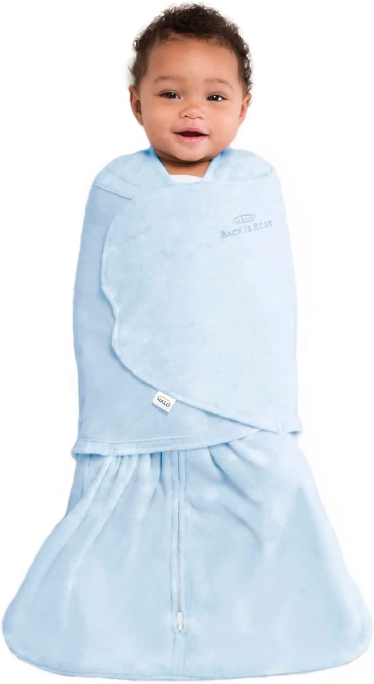 HALO Micro-Fleece Sleepsack Swaddle - Baby Blue - Image 2