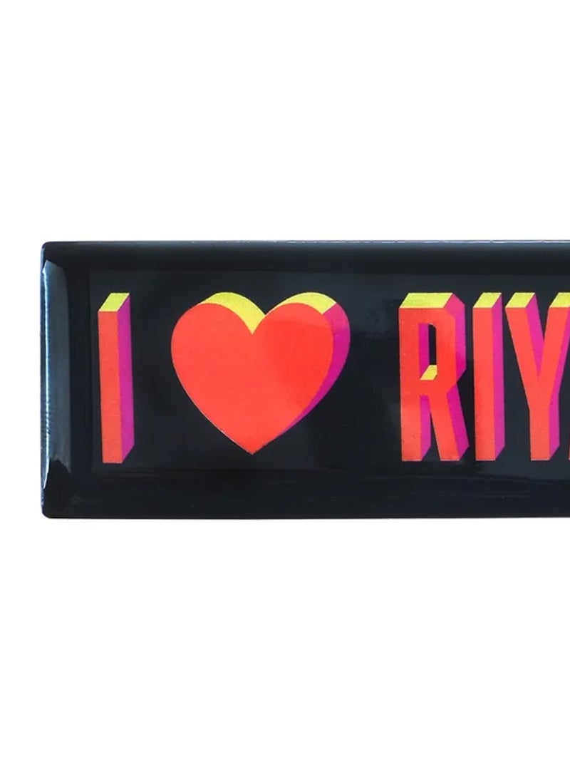 SHABABUNA x HNAK Fridge Magnet by Shababuna X Hnak, comes with a cultural design with the phrase “I Love Riyadh” and inspired by Saudi landmarks | High Quality and Long Lasting | made in Saudi Arabia - RIY-2  - Image 2