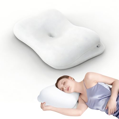 VADSBO Sleep Pillow Ergonomic Contour Design Cooling Memory Foam Pillows for Neck Support, Side & Back Sleepers White - Image 1