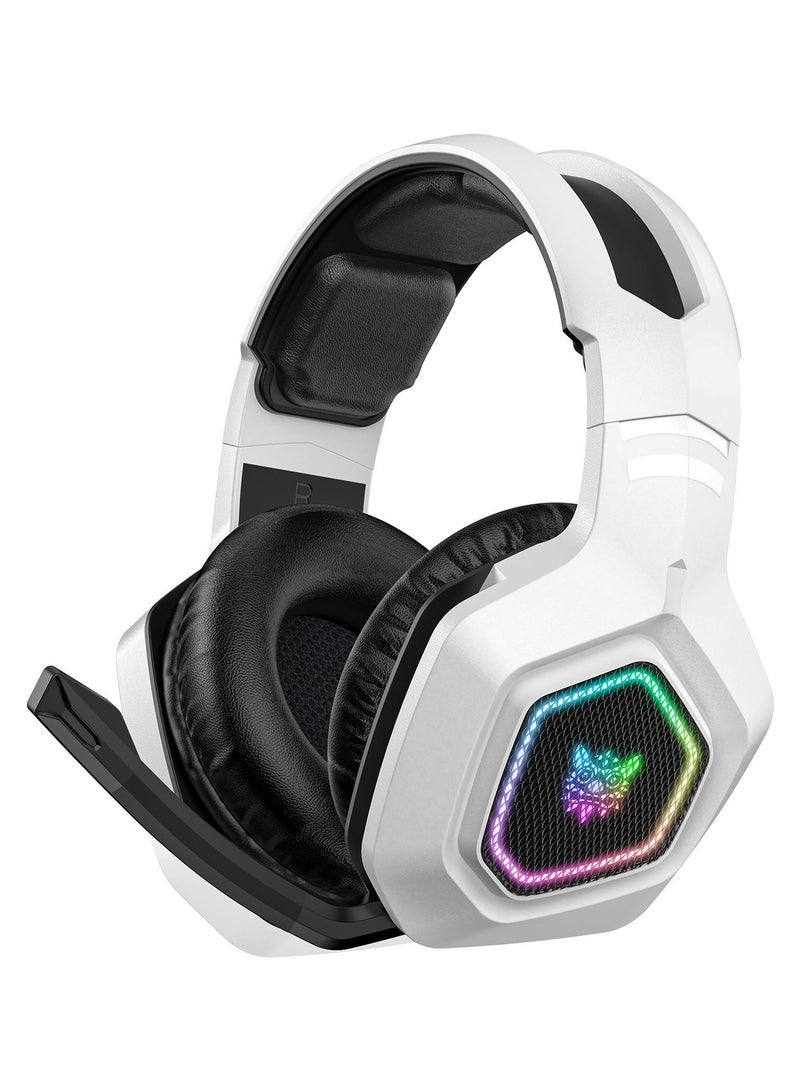 ONIKUMA B100 2.4G Wireless Bluetooth 5.3 Wired Over-ear Headset RGB Light E-sports Gaming Headphone - Image 1