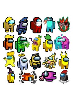 Among Us 50PCS Space Crew Adventure Stickers - Colorful Astronaut Team Decals for Kids with Emergency Button Design, Waterproof Cartoon Graffiti Pack for Laptop & School Supplies  - Image 3