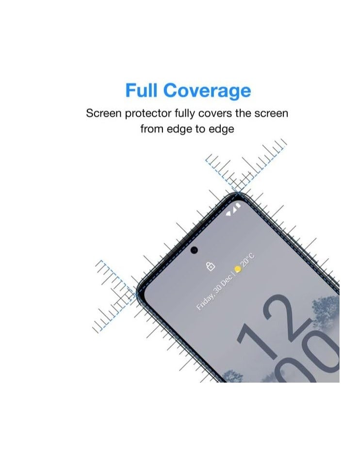 2 Pack Nokia X30 3D Curved Screen Protector,3D Full Coverage HD Clear Anti-Scratch Easy Installation Case Friendly Screen Tempered Glass for Nokia X30 2022 (6.43 inch) Black  - Image 3