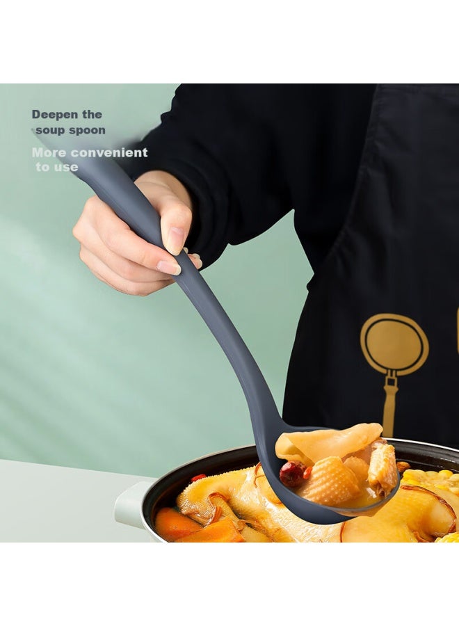 JD.com Jd Jingzao Silicone Spatula, Heat-resistant, Non-stick, Specially Designed For Wok Cooking, Extended Large Kitchen Spatula, Gray  - Image 3
