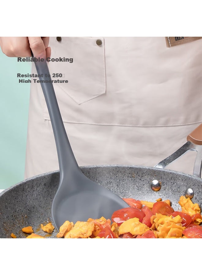 JD.com Jd Jingzao Silicone Spatula, Heat-resistant, Non-stick, Specially Designed For Wok Cooking, Extended Large Kitchen Spatula, Gray  - Image 2