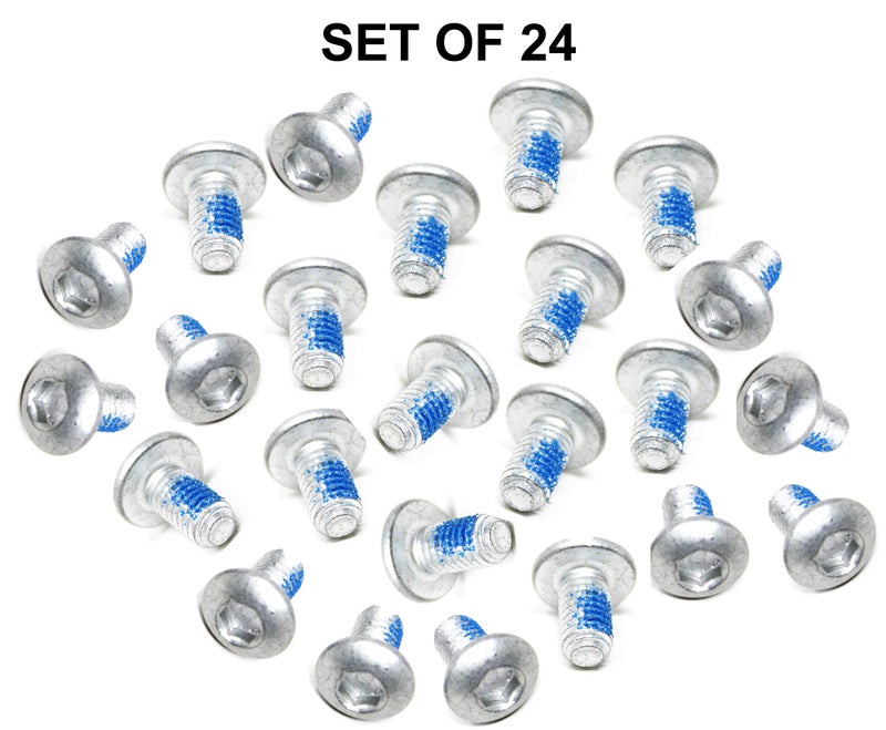 Bridge2shopping MTB Bike Bicycle M5x10mm Disc Brake Rotor Bolts, Silver Pack 24 - Image 2