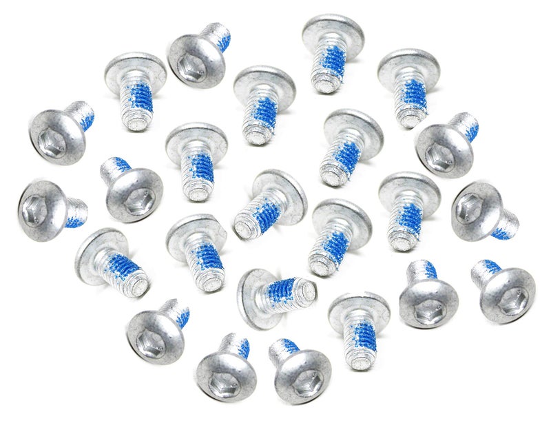 Bridge2shopping MTB Bike Bicycle M5x10mm Disc Brake Rotor Bolts, Silver Pack 24 - Image 1