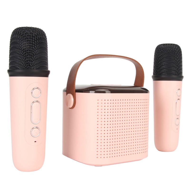 Karaoke Machine Speaker With 2 Microphones RGB Lights For Home Party Powerful Stereo - Image 2