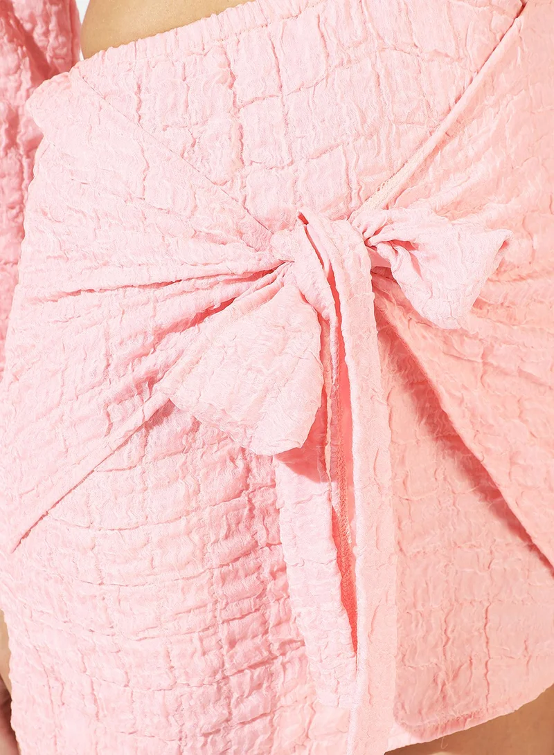 PINACOLADA  Women's Baby Pink Asymmetrical Cutout Dress for Women | Best Price UAE