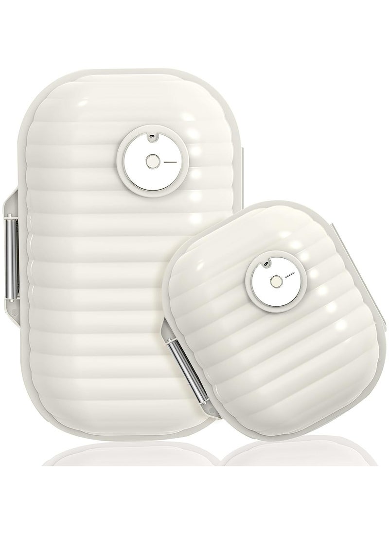 Generic - Travel Pill Organizer, 2 Pack Portable Pill Box 7 Day Small Pill Case Moisture Proof Daily Medicine Vitamin Container for Vitamins, Supplements Medication Tracker Travel Essentials (Small+ Large) - Image 1