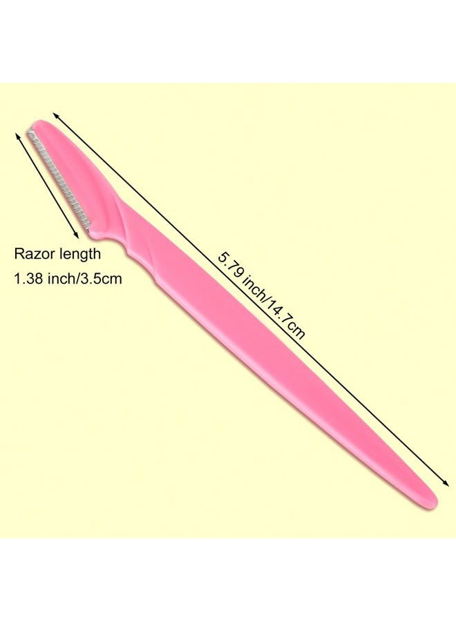 Colovis 80 Eyebrow Razor, Dermaplaning Tool Face Razors for Women and Men with Protective Cover, Multipurpose Facial Eyebrow Soft Hair Removal Disposable Razors, 4 Colors - Image 4