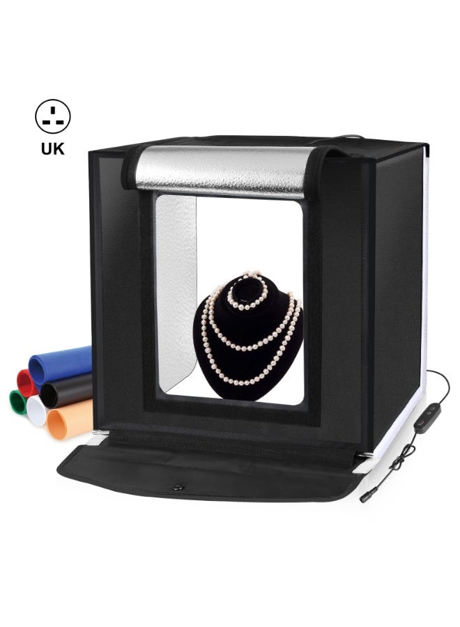 PULUZ صندوق إضاءة فوتوغرافي قابل للطي بحجم 15.8 بوصة، 24 واط، 5500 كيلفن، مع 6 خلفيات ملونة - Image 2