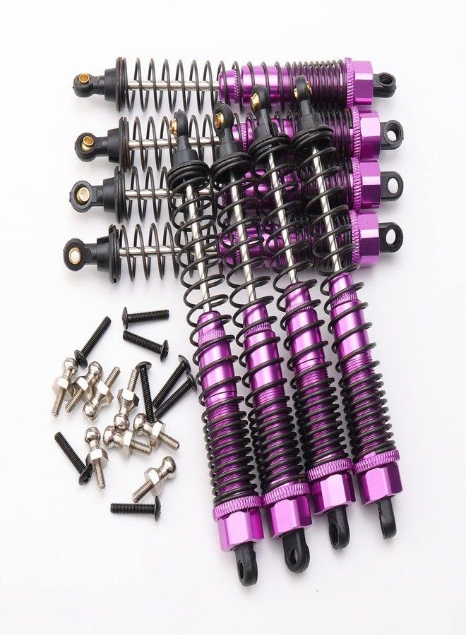 Rchobbytop 8pcs Aluminum Shocks Absorber 188004 (108004) for HSP 94111 94188 94108 Redcat Volcano Epx/epx PRO Volcano S30 RC 1/10 Monster Truck 128mm Dampers Assembled Replacement Parts, Purple - Image 4