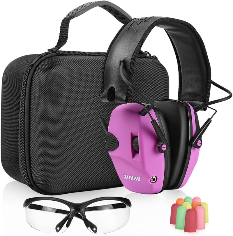 Zohan EM054 Electronic Ear Protection for Shooting Range with Sound Amplification Noise Reduction, Ear Muffs for Gun Range - Image 1