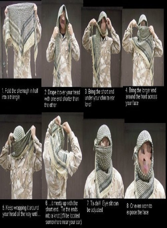 تاب كولكشنز وشاح رأس ورقبة فاخر من تاب كوليكشنز - أزرق/أبيض - Image 5