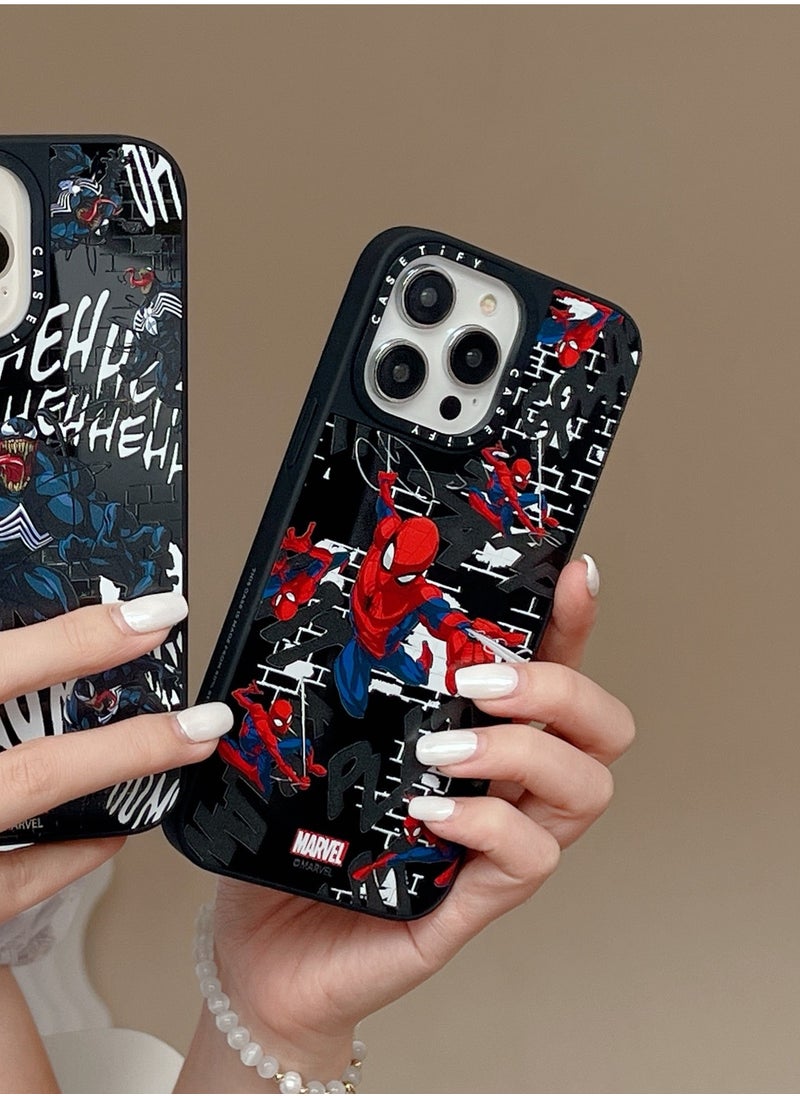 Magnetic Suction Phone Case for iPhone 14 Pro Spider Man Protective Cover