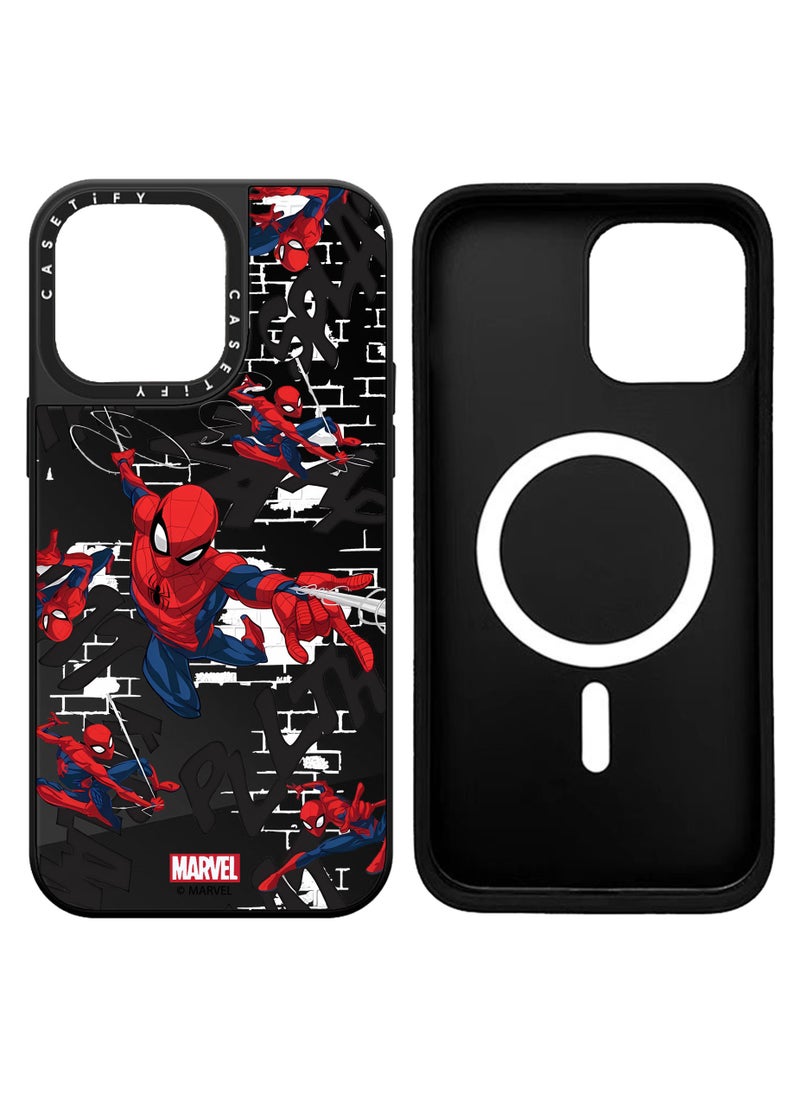 Magnetic Suction Phone Case for iPhone 14 Pro Spider Man Protective Cover
