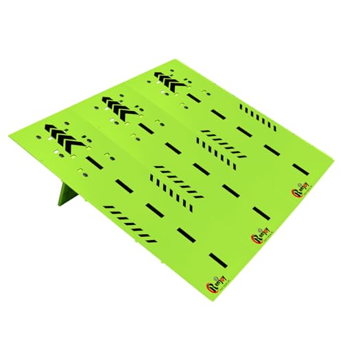 RCenjoy RC Car Jump Ramp Takeoff Board RC Ramp for Jumping Stunt Playset for 114 116 118 124 Remote Control Model Car Green - Image 1