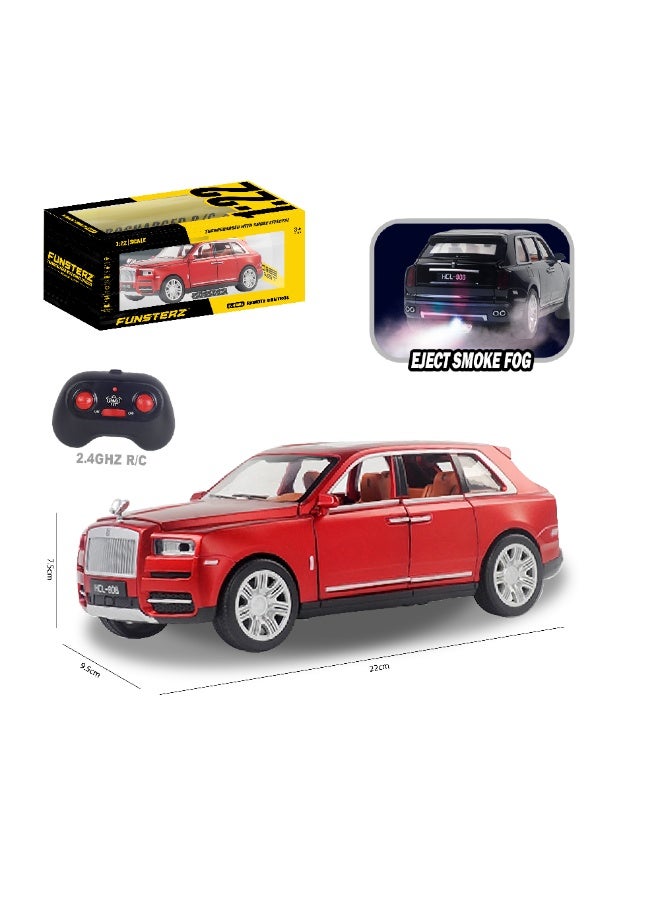 فونسترز سيارة رولز رويس كولينان من فنسترز بمقياس 1:22 تعمل بالتحكم عن بُعد - سيارة مصنوعة من سبائك معدنية مصبوبة مزودة بمصابيح LED، وجهاز تحكم عن بُعد كامل الوظائف، وبطارية قابلة لإعادة الشحن - نموذج فاخر يعمل بالتحكم عن بُعد للأطفال وهواة الجمع - Image 4