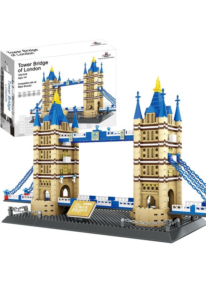 Apostrophe Games Apostrophe Games Tower Bridge Building Block Set - 1,052 Pieces London Tower Bridge Model Building Blocks for Adults and Kids - Architecture Kit Famous Landmark Series  - Image 1