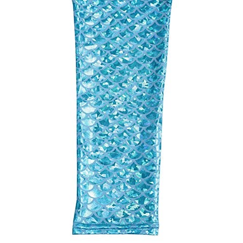 Frogwill Little Girls Mermaid Scale Leggings Fish Pants 3-11 Years (7/8Y, Blue) - Image 3
