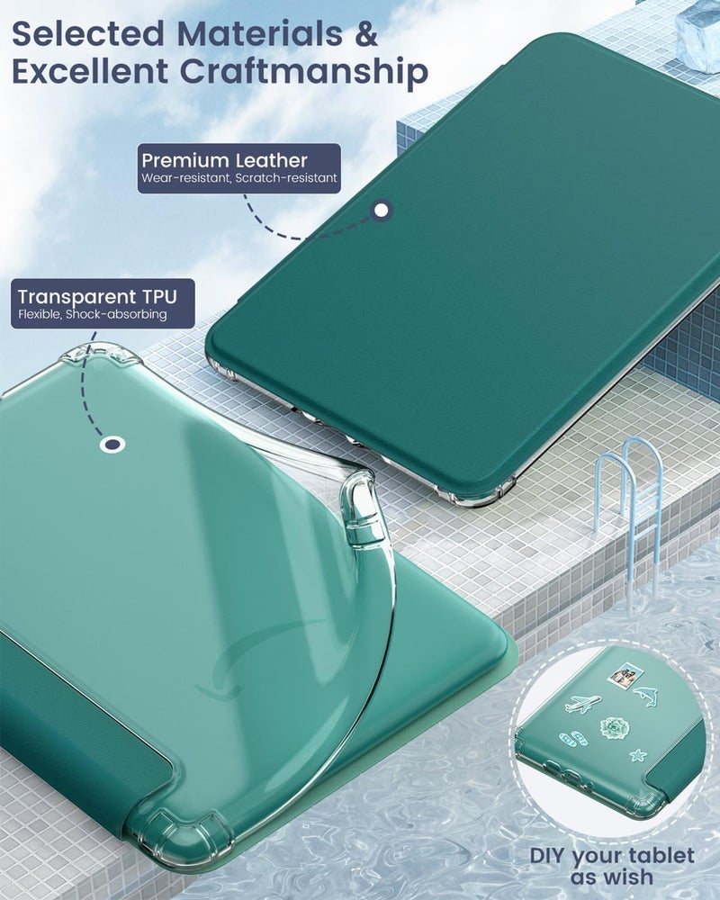 MoKo Diverse purchase options Case for All-new 7" Kindle Paperwhite 12th Gen 2024& Colorsoft 2024/2025, Ultra Clear Soft Flexible Transparent TPU Back Cover Light Shell with Auto Wake/Sleep, Not fit Kob & BOOX, Jade Green KSA standard compatible design - Image 4