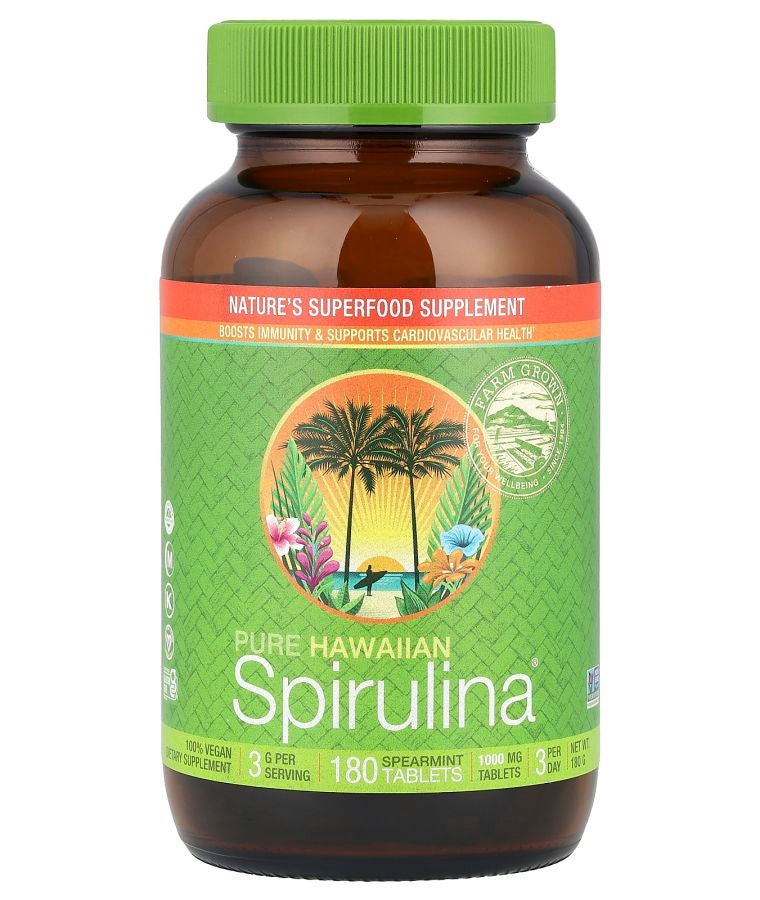 Nutrex Hawaii Pure Hawaiian Spirulina® Spearmint 1000 mg 180 Tablets
