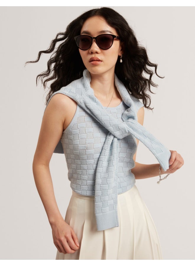 Ted Baker Touch Of Silk Knitted Sleeveless Top - Image 3