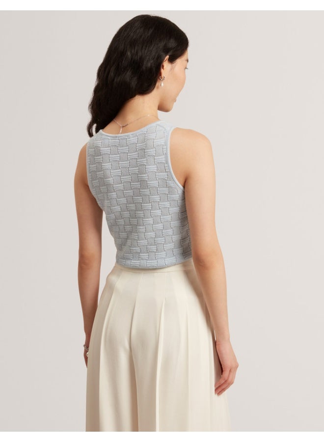 Ted Baker Touch Of Silk Knitted Sleeveless Top - Image 4