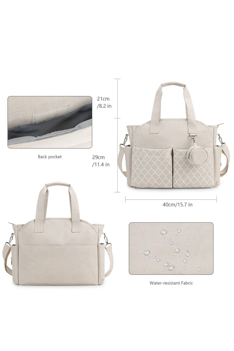 كي واي دي حقيبة حفاظات متعددة الوظائف مع لوحة تغيير مدمجة -حقيبة أطفال متنقلة مع شريط قابل للضبط وتخزين كبير - Image 4