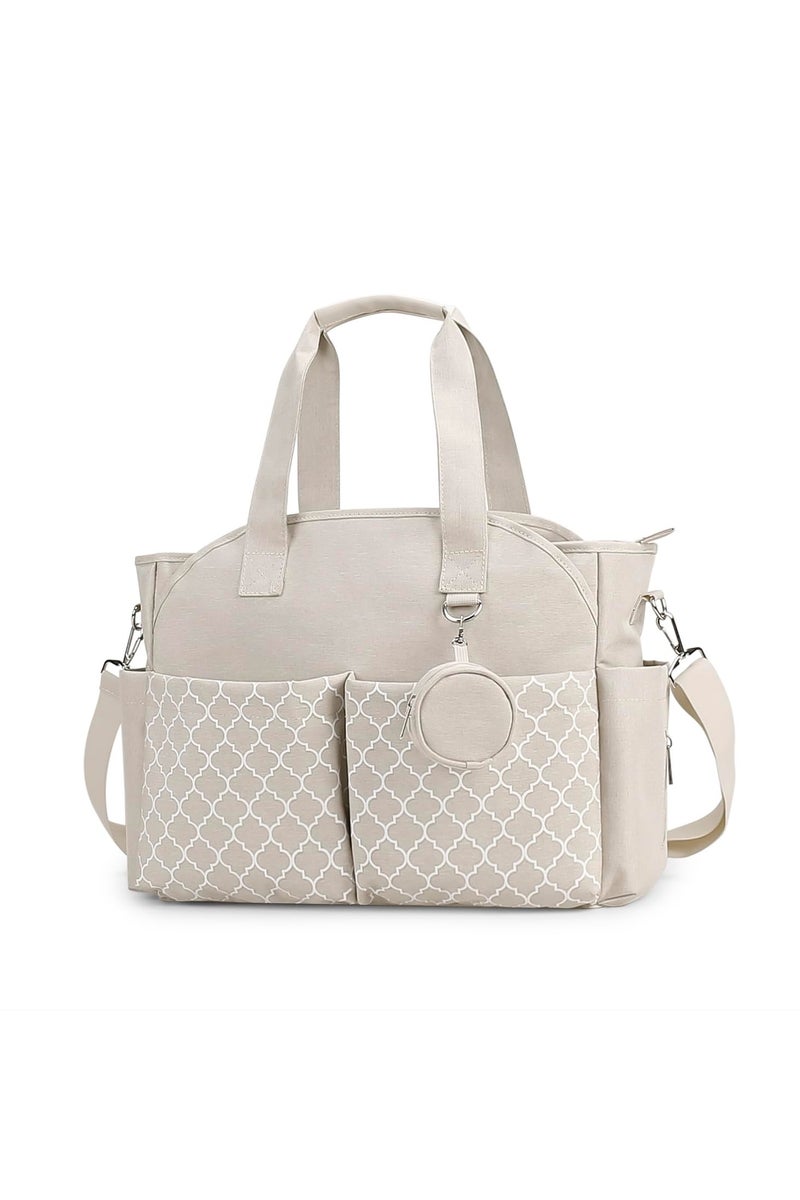 كي واي دي حقيبة حفاظات متعددة الوظائف مع لوحة تغيير مدمجة -حقيبة أطفال متنقلة مع شريط قابل للضبط وتخزين كبير - Image 1