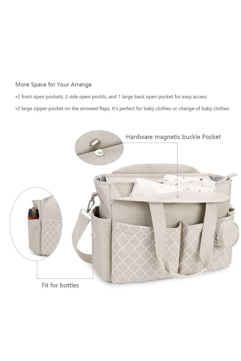 كي واي دي حقيبة حفاظات متعددة الوظائف مع لوحة تغيير مدمجة -حقيبة أطفال متنقلة مع شريط قابل للضبط وتخزين كبير - Image 2