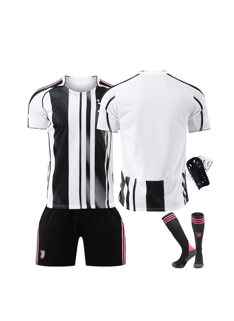 Including Upper garment/pants/socks/knee pads 4-piece set of football jerseys, fabrics is comfortable and breathable, elastic, suitable for adults and children go out sport jerseys